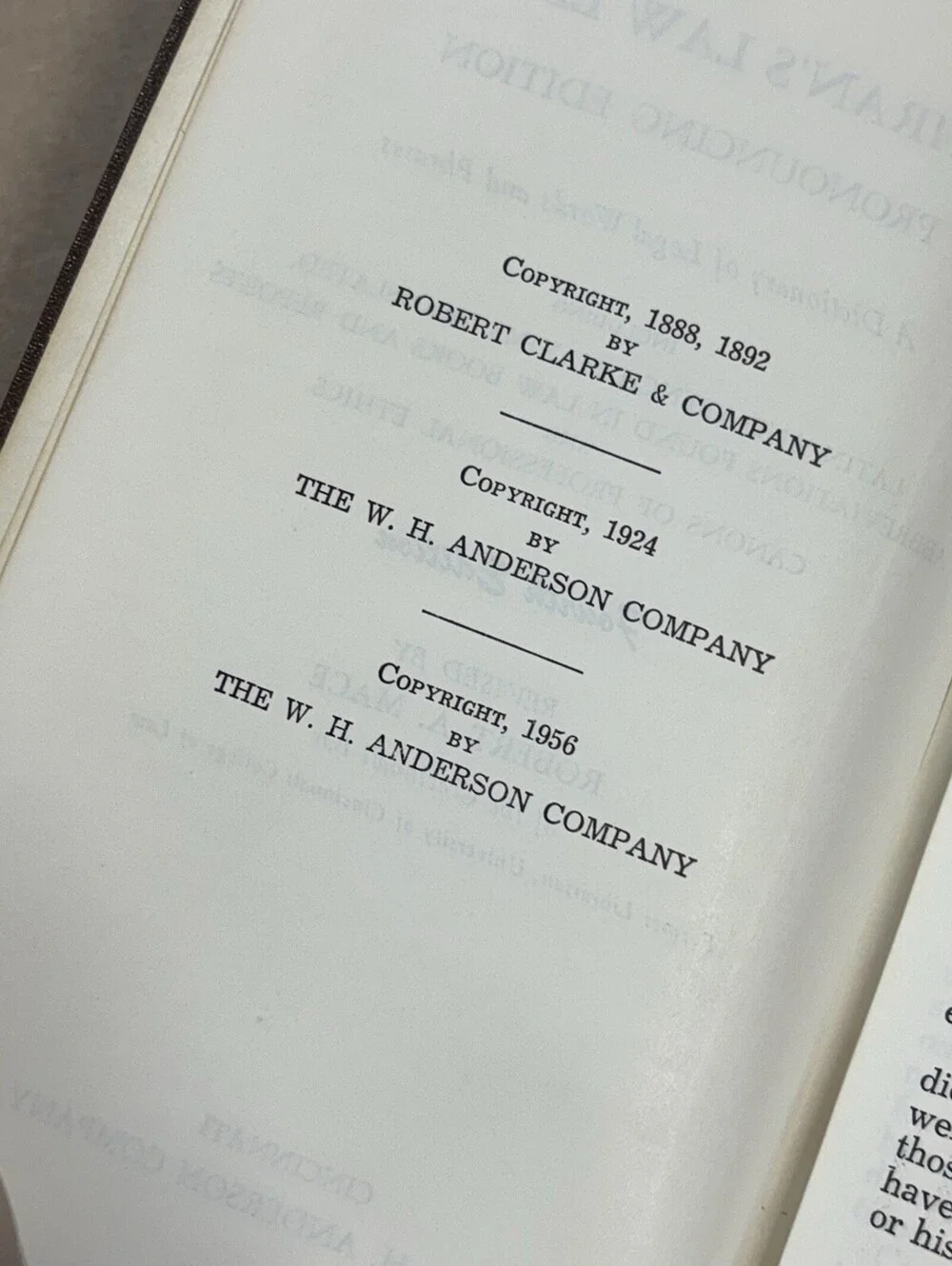 Cochran’s Law Lexicon, Fourth Edition, 1956 A Pronouncing Edition Softcover